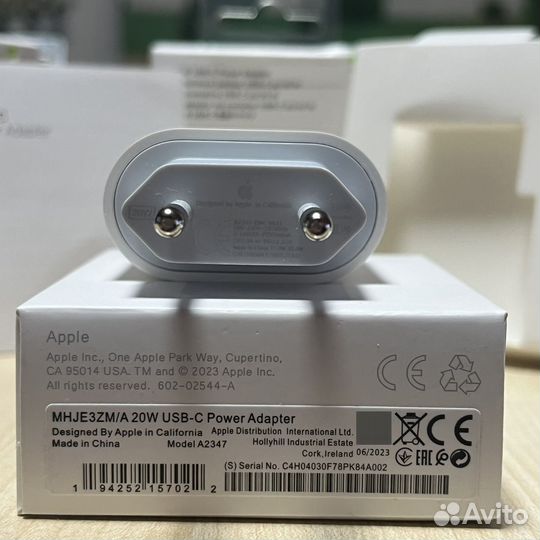 Блок питания Apple 20W USB-C (новый, гарантия)