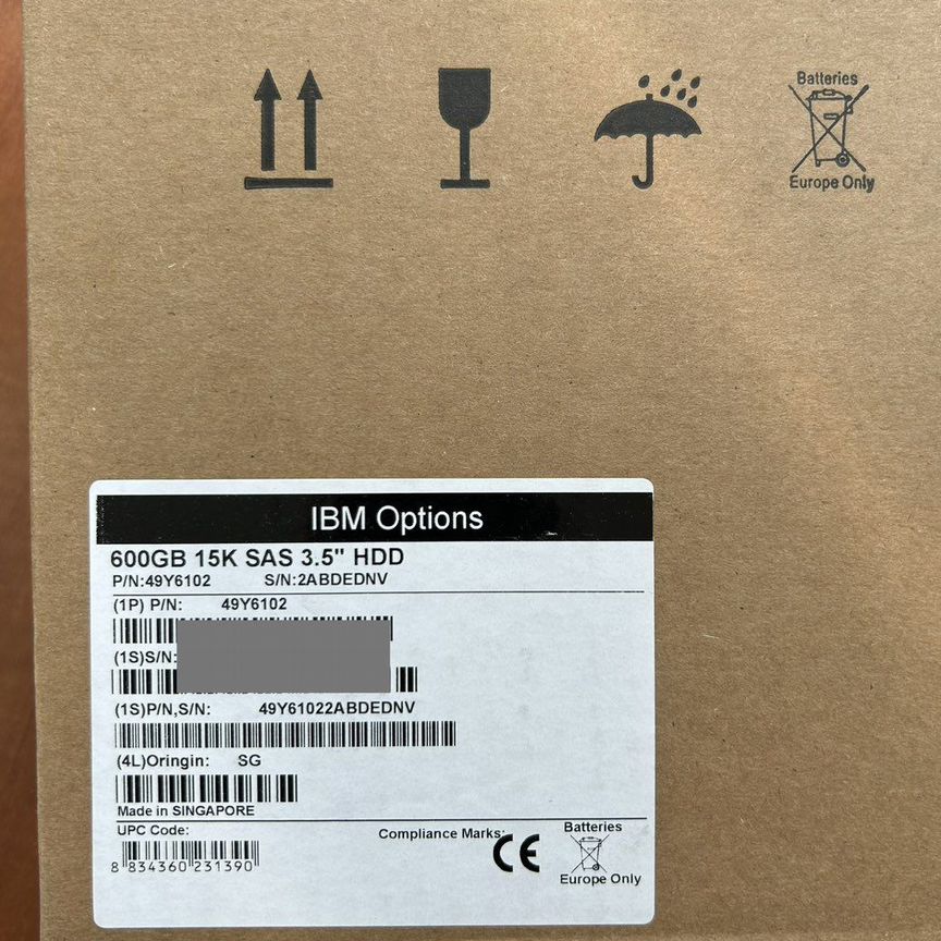 [49Y6102] Жесткий Диск Ibm 600gb 3.5 49y6102 49y6103 49y6104