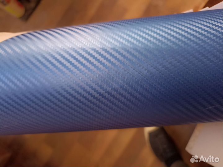 Самоклеющаяся пленка для авто карбон ярко-синий