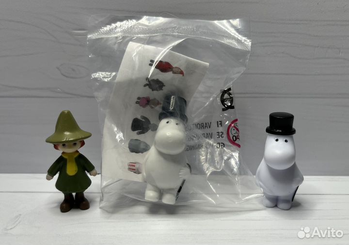 Фигурки Moomin из киндер-сюрприза
