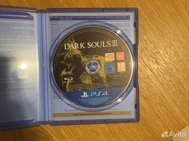 Dark Souls 3 диск PS 4 и все DLC