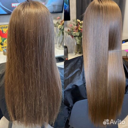 Кератин/Ботокс для волоc/Кератиновое выпрямление