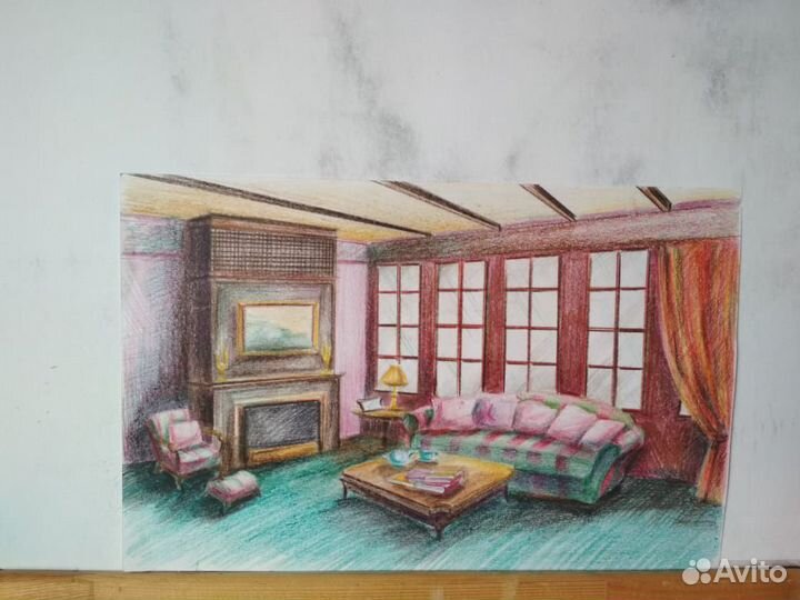 Эскиз интерьера
