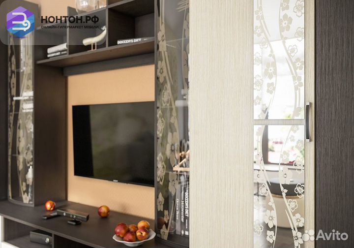 Стенка Марта-15 прямая венге / дуб белфорд