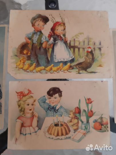 Открытки антиквариат 1946 год цена за все