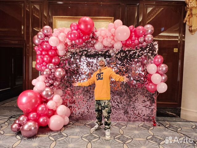 Фотозона из пайеток