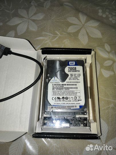 Переносной жесткий диск USB 3.0 на 750Гб