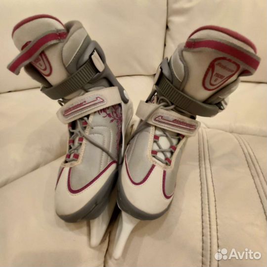 Коньки ледовые р.33-36,5 раздвижные