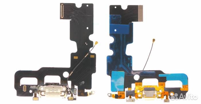 Шлейф для iPhone 7 + разъем зарядки (белый)