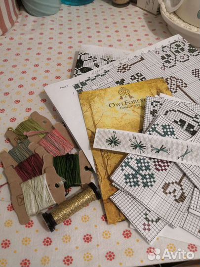 Герцог Клевер вышивка, остатки набора. Схема Совин