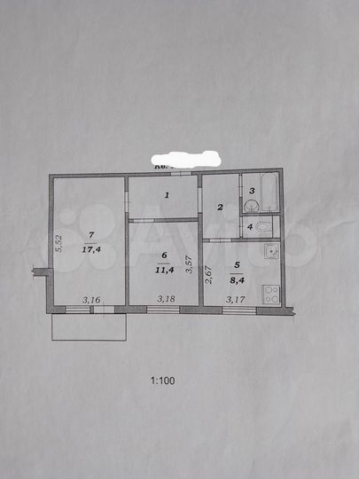 2-к. квартира, 51,1 м², 1/10 эт.