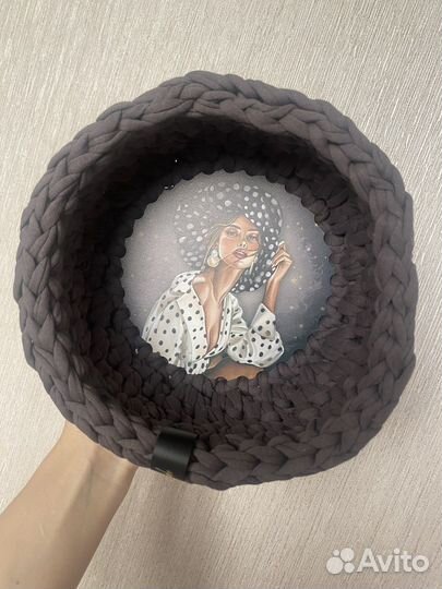 Корзинка вязаная