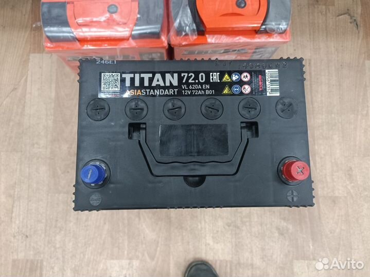 Аккумулятор Titan Asia Standart 72 Ач, обратный