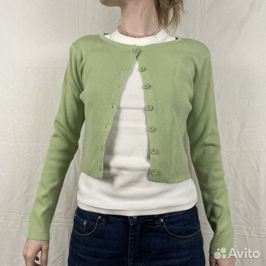 Кардиган зеленый
