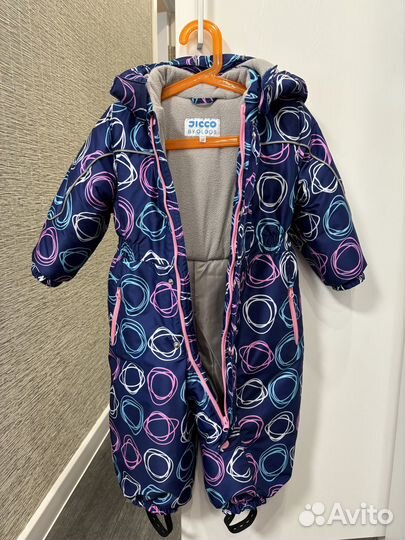 Зимний комбинезон для девочки (рост 86)