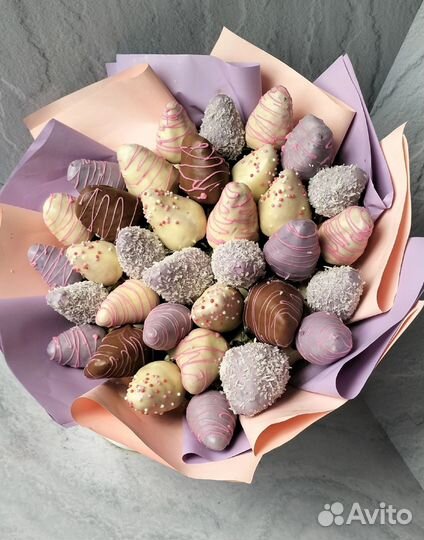 Букет клубники в шоколаде