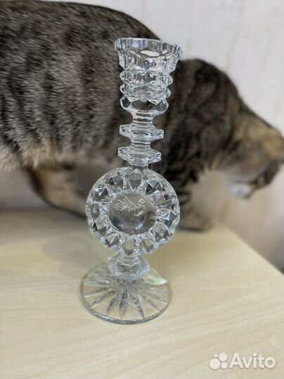 Подсвечник винтаж хрусталь СССР