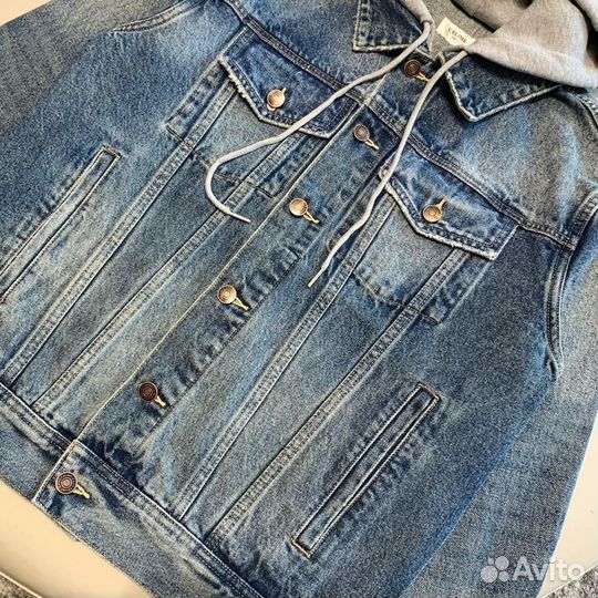 Синяя джинсовая куртка Celine