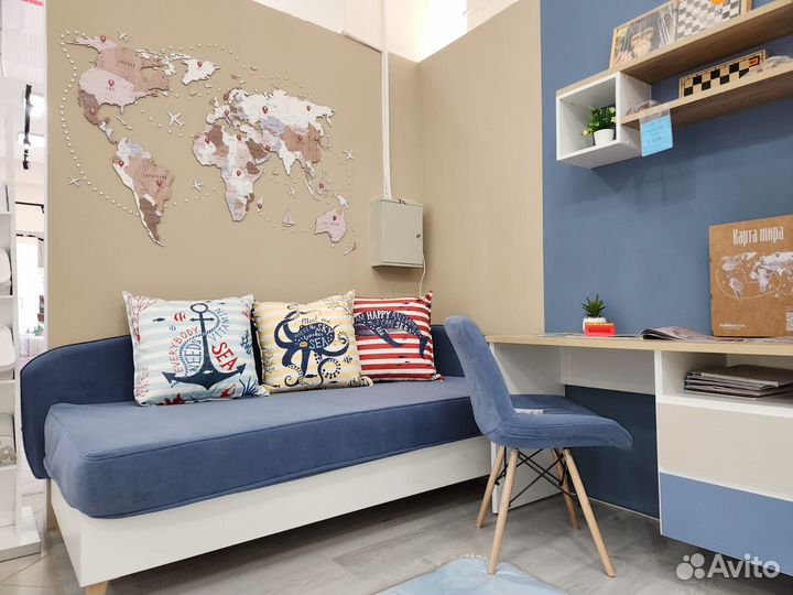 3D Карта мира Unico декор