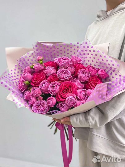 Цветы розы букет