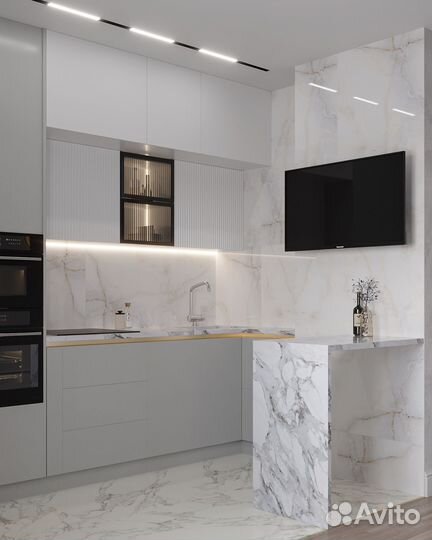 Кухни на заказ индивидуальный замер