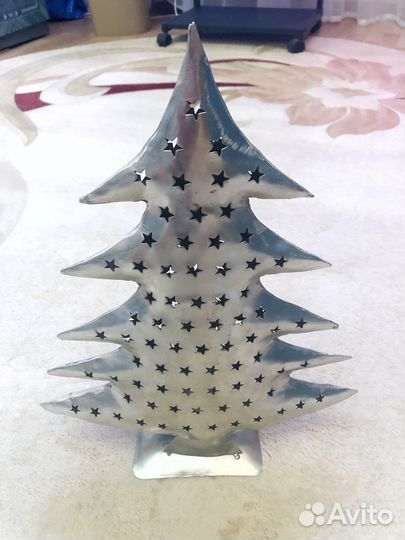 Новогодний Подсвечник латунь винтаж ручная работа