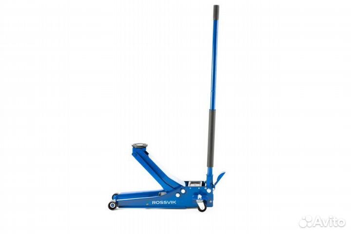 Домкрат подкатной 3т. с педалью 75-505 мм rossvik
