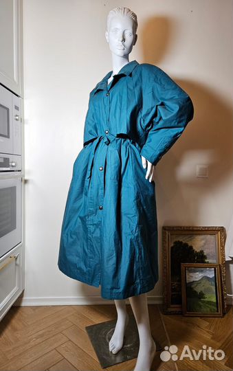 Плащ утеплённый новый винтаж Италия 46-52
