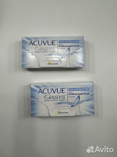 Линзы acuvue oasys astigmatism -1,25, -0,75, 010