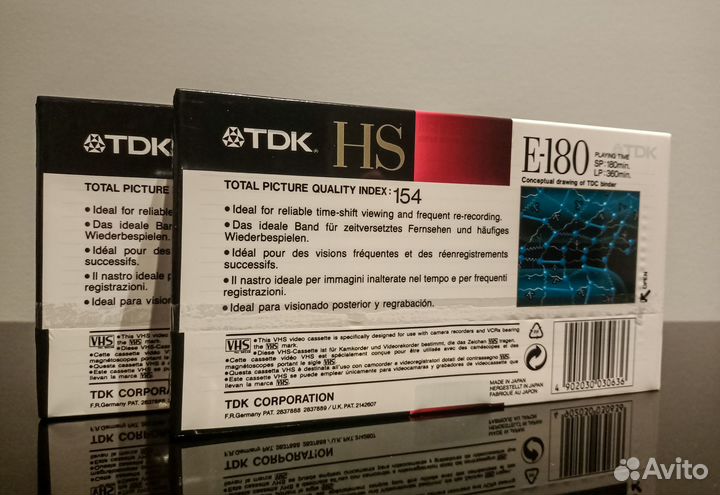 Видеокассеты новые запечатанные akai, TDK