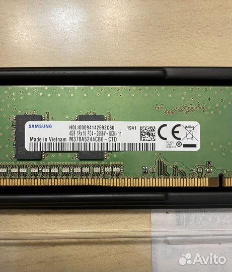 Оперативная память Samsung ddr4 4gb
