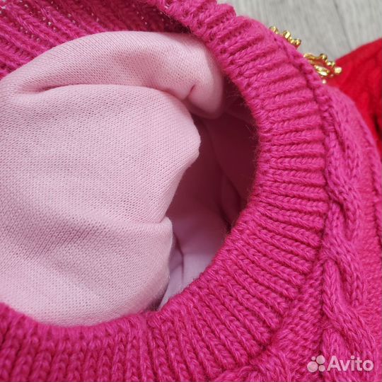 Шапка шлем зимняя для девочки 54 56