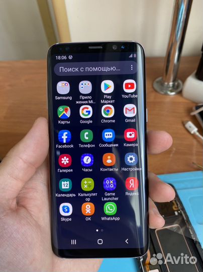 Дисплей для samsung g950f (s8) модуль черный