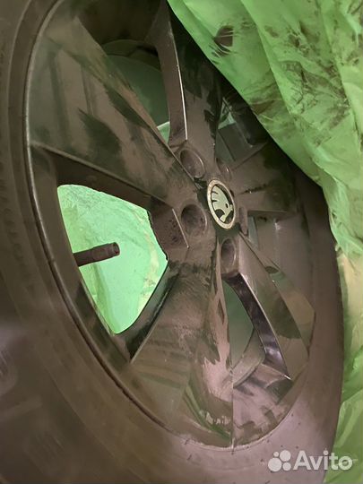 Диски skoda kodiaq r17 на зимней резине