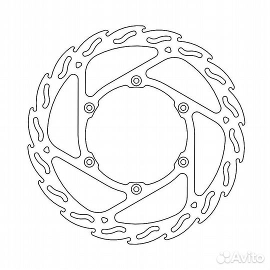 Передний тормозной диск flame yamaha