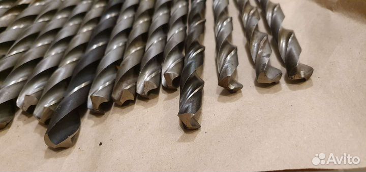 Сверла по металлу СССР 17 шт набор 14,5-22,5мм