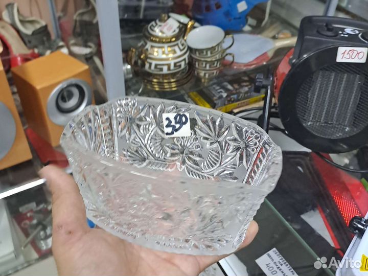 Салатница хрустальная СССР