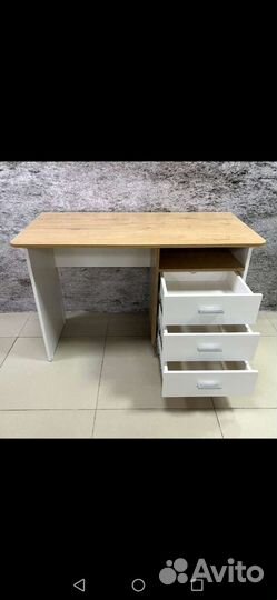 Стол письменный Stif правый (Дуб бунратти/Белый