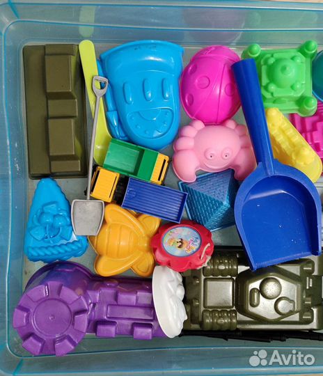 Кинетический песок с формочками