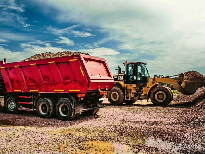 Щебень \ Земля белый с доставкой от трех кубов