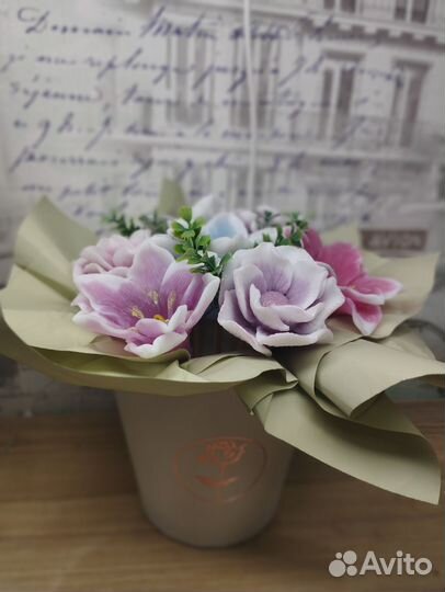 Букет из мыла ручной работы