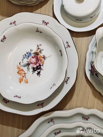 Сервиз столовый Bohemia(Мейсенский букет ) 32 пред