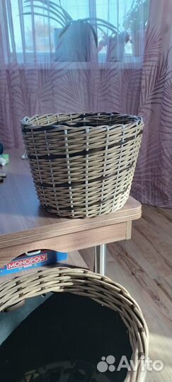 Плетёные горшки для цветов