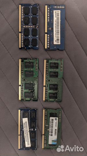 Оперативная память ddr3 для ноутбука (2x1gb+4x2gb)