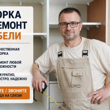 Ремонт и сборка мебели / Шкафы / Кухни / Комоды / Петли / Направляющие / Мастер / На дом сегодня
