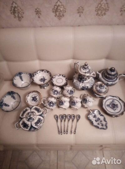 Сервиз Гжель