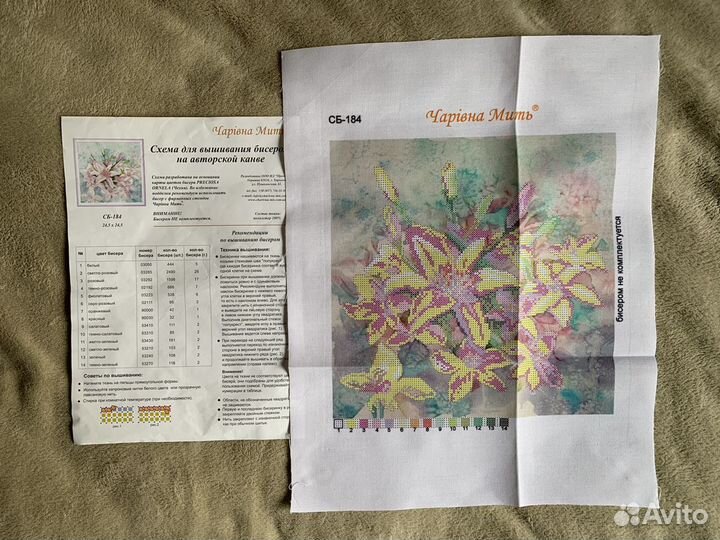 Схемы на канве для вышивания бисером