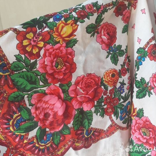 Павловопосадский платок СССР шерсть