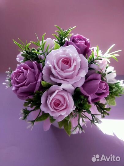 Букет цветов из мыла