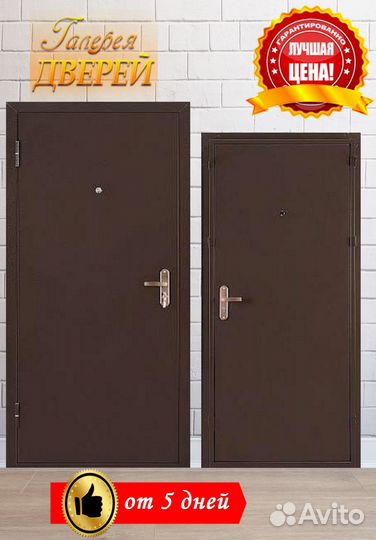 Металлическая дверь Эконом металл/ металл